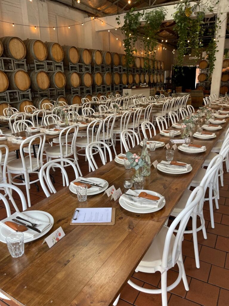 Bentwood Chair for Engagement Party. Barn Yard look